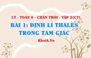 Định lí Thalès, Thales đảo và hệ quả của định lí Thales...